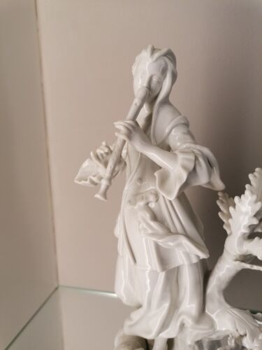 Meissen Figur große Schäferin mit Flöte J.J. Kändler 1. Wahl Mod 61086 H 24,5cm - Bild 2 von 16