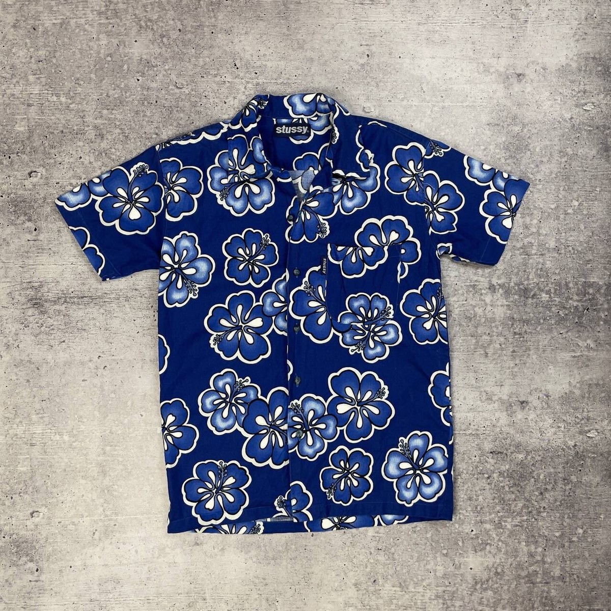 Vintage Stussy Hawaiian shirt aloha floral all over printed Vintage Stussy Hawaiian shirt aloha floral all over printed