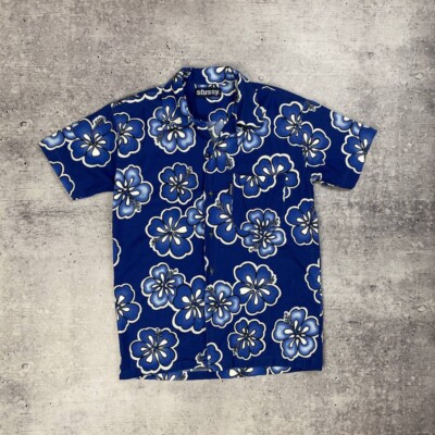 Vintage Stussy Hawaiian shirt aloha floral all over printed