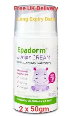 Epaderm Junior Creme, 50 g x 2 Packungen Neu & Kostenlose Lieferung Taschenformat