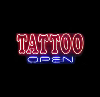 New Tattoo Bar Cub Decor Artwork Light Lamp Neon Sign 20/"x16/"