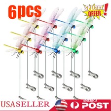 1-6x Dragonfly Clip Dragonfly Hat Clip Artificial Realistic 3D Dragonfly JQ