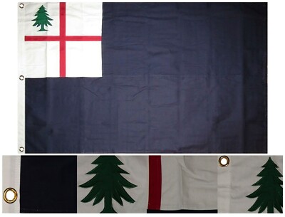 3x5 Embroidered Sewn Historical Bunker Hill 600D HEAVY DUTY NYLON Flag 3'x5'