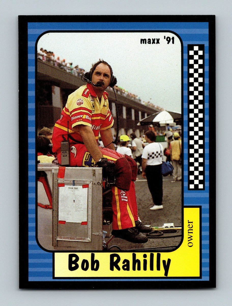 1991 Maxx Nascar Race Card #124 Bob Rahilly RahMoc
