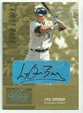 2004 Leaf Century Collection Lyle Overbay Postmarks Gold Autograph Auto #17/50