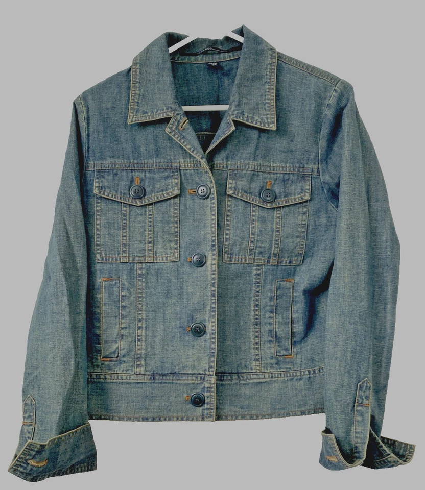 Chaqueta vaquera de colección ISDA & CO para mujer talla M azul hecha en Hong Kong Foto 2 de 4