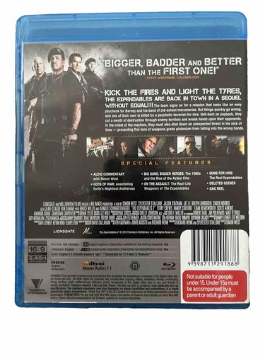 The Expendables Trilogy Blu Ray Bundle 1 2 3 VGC Li Stallone Snipes Rousey Lutz - Picture 7 of 13