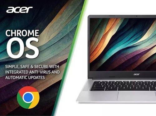 Chromebook Acer 314, Intel Pentium Silver N6000, 4 GB RAM, 128 GB eMMC 14 pulgadas nuevo - Imagen 7 de 9