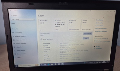 Lenovo ThinkPad X230 | i5-3320M | 16GB RAM | 256GB SSD + 300GB HDD | Win 10 Pro - Picture 13 of 16