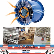 370w 16'' Extraction Ventilation Fan Exhaust Flow Fan 1420r/min