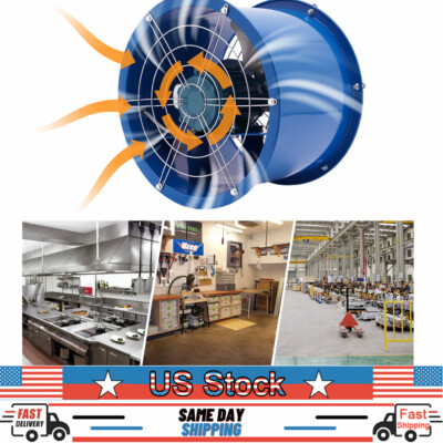370w 16'' Extraction Ventilation Fan Exhaust Flow Fan 1420r/min
