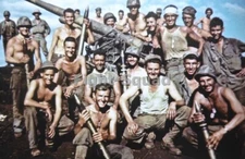 WW2 Picture Photo US American Marines posing in the Pacific War 3535
