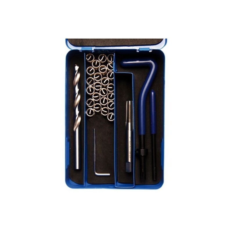 Kit Filets rapportés M8 x 1.25 de réparation taraudage en acier HSS