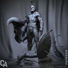 Leonidas 300 resin scale model kit unpainted 3d print