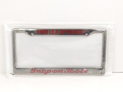 Snap on Tools   There Is A Difference    License Plate Frame New