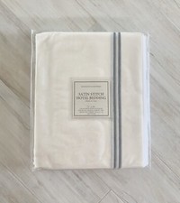 NIP Restoration Hardware  Satin Stitch Hotel Bedding  Cal King Bedskirt, OS