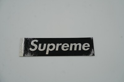 新品 Supreme シュプリーム グリッター ステッカー BOXロゴ 16SS Supreme S/S 2016 Glitter Box Logo Sticker (Black) | eBay