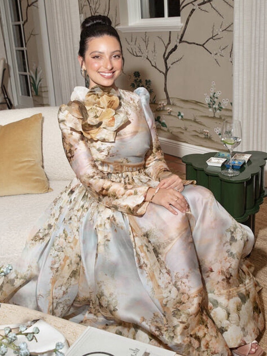 NWOT $2,950 Zimmermann Lyrical Ruched Silk Floral Midi Maxi