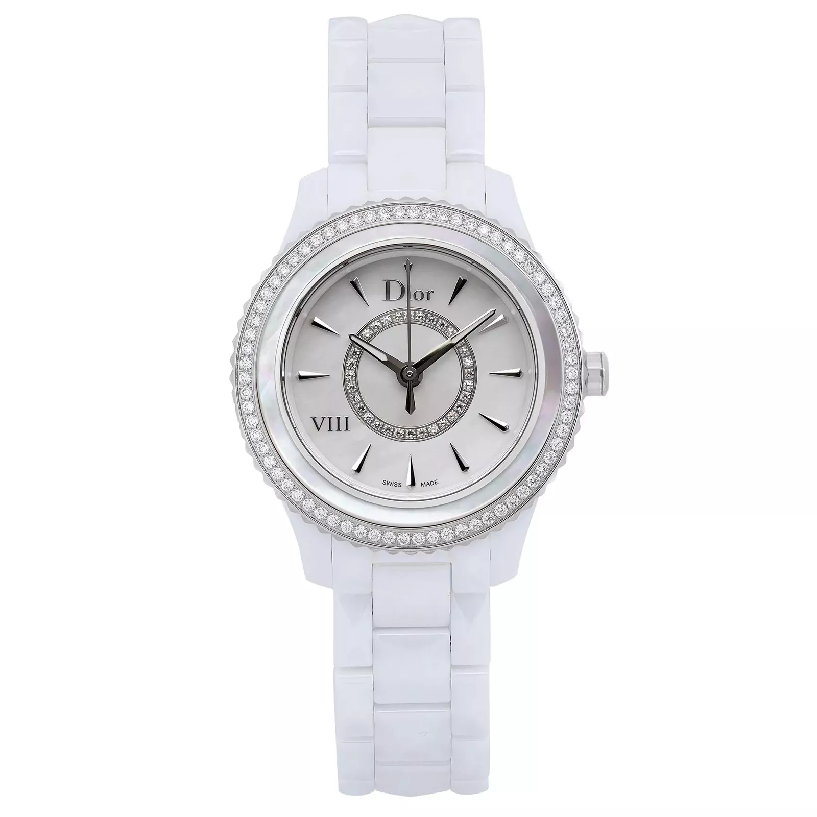 Montre pour femme Christian Dior VIII 33 mm cadran céramique diamant CD1231E4C001