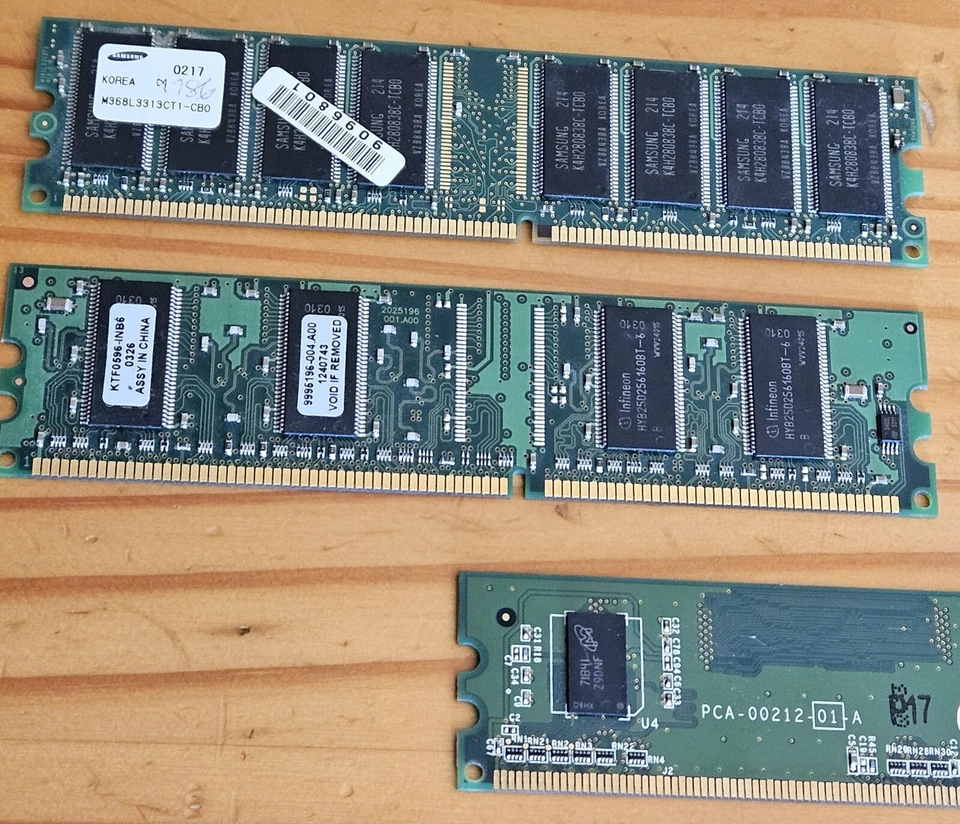 Kingston Samsung Memory RAM DDR Lot Of 5 See Pics For Details BX1 - Image 3 of 4