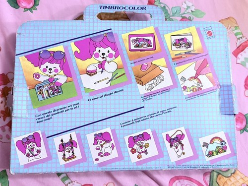 Vintage POOCHIE Timbrini Stamp & Marker Set MATTEL 1986-Rare - Picture 2 of 3
