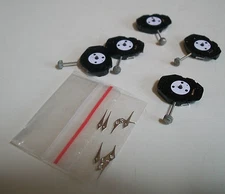 PACK OF 5 PC20S QUARTZ WATCH MOVEMENTS WITH STEM AND HOUR & MINUTE HANDS