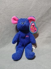 avon birthday plush blue mouse birthday november birthstone 2000 millennium