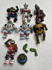 Lot of vintage Teenage Mutant Ninja turtles figures -BROKEN/MISSING PIECES
