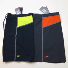 Speedo Men's Boardshort Swim Workout Stretch Tech Bonded Shorts Size 38 68