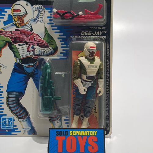 Figura de acción de colección GI Joe DEE JAY original Battle Force 2000 1989 sin usar en caja antena DJ - Imagen 3 de 11