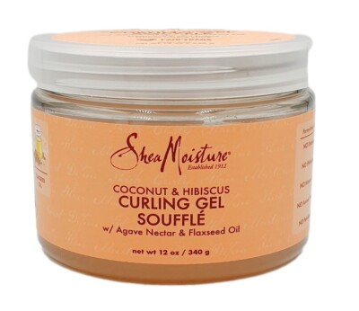 Shea Moisture Coconut & Hibiscus Curling Gel Souffle Thick Curly Hair 340g