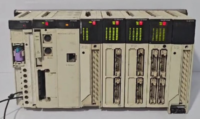 LOT OF 8 PC USED Schneider TSX MODICON PLC SYSTEM CPU,MODULE, POWER SUPPLY& RAIL