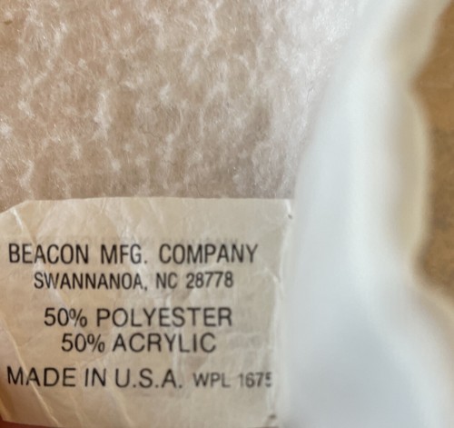 VTG Beacon Baby Infant Crib Nursery Blanket Trimmed Edge Pastel 40X44 Poly/Acryl - Picture 4 of 5