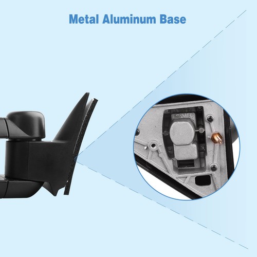 Pair Manual Tow Mirrors for 1988-1998 Chevy GMC C/K 1500 2500 3500 Side Mirrors - Picture 9 of 10
