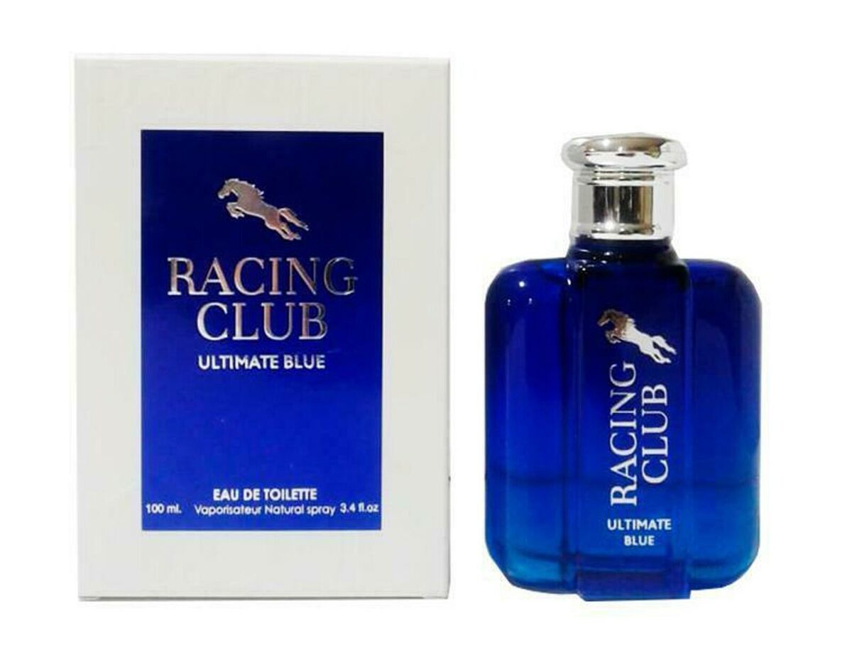 RACING CLUB BLUE designer EDT cologne 3.4 oz spray by MCH Beauty