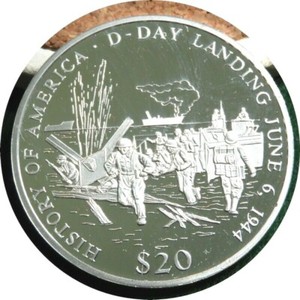elf Liberia 20 D 2001 Am History  D-Day Normandy Landings 1944 World War II