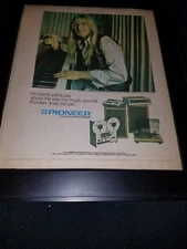 Gregg Allman Rare Original Pioneer Promo Poster Ad Framed!