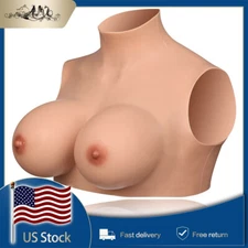 Silicone Crossdresser Breastplates Breast Forms Fake Boobs C - G Cup Drag Queen