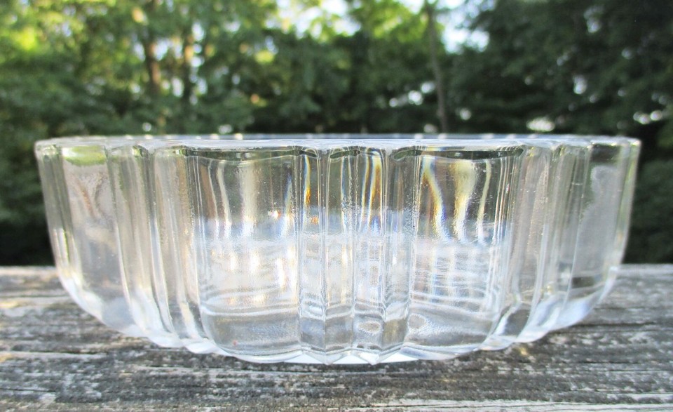 Vintage Anchor Hocking Old Cafe Crystal Glass Candy Dish BASE ONLY 