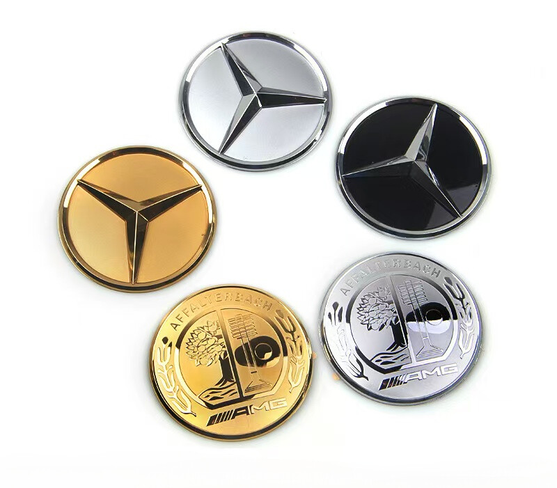 3D ABS 52mm 57mm Car Steering Wheel Center Emblem Sticker for