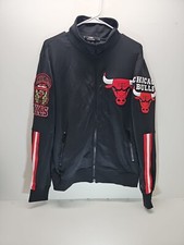 Pro Standard Jacket Men's Size M Chicago Bulls Black Team Track L NBA (77)(J)