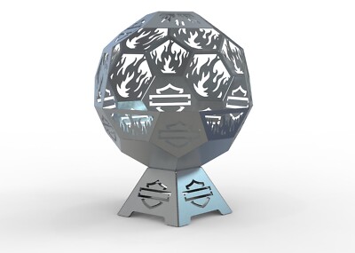 Harley Fire Pit Plasma DXF Files Geodesic 24'' Full Dome CNC Plasma Files