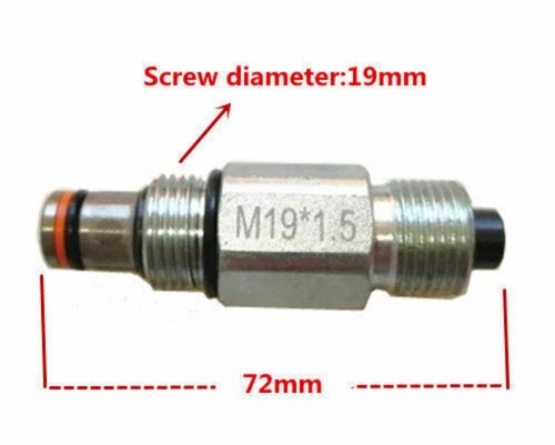 2PC Lowering Valve Pressure Relief Valve For Auto Lift Car Hoist Machine 72*19mm - Picture 2 of 3