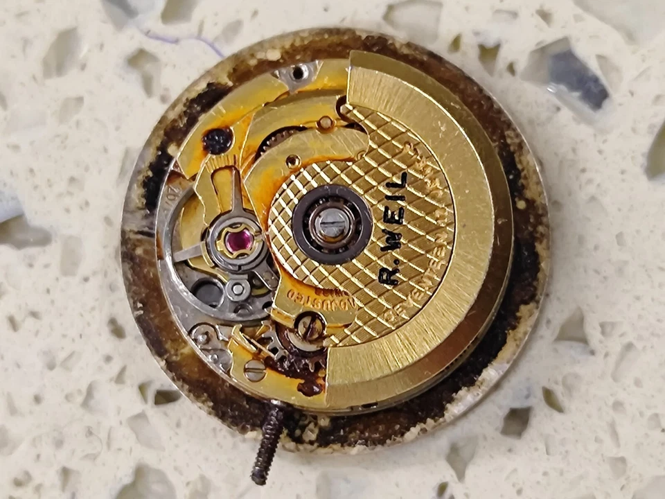 RAYMOND WEIL  Cal ETA 2670  Swiss Movement,With Dial  Not Work Good Balance Used - Image 3 of 4