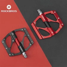 ROCKBROS Mountain Bike Pedals Aluminum 9/16" one Sealed Bearing Metal Pedals