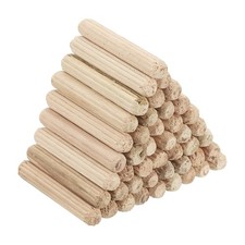90pcs 5 x 30mm Wood Dowel Pins Fluted Wooden Dowel Pin Straight Groove Rods