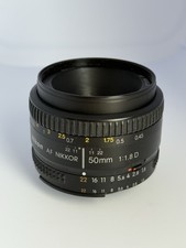 Nikon AF Nikkor 50mm f/1.8D Prime Portrait Lens FX DX for DSLR Camera