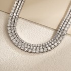 3mm-45cm Round Cut MOISSANITE Tennis Chain S925 Sterling Silver Necklace-Used — photo 5