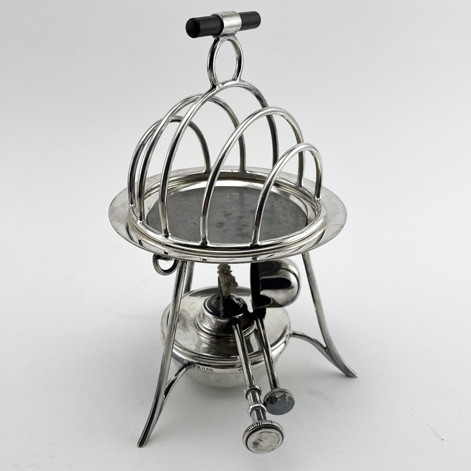Asprey London Heated and Silver Plated Toast Rack c.1920
