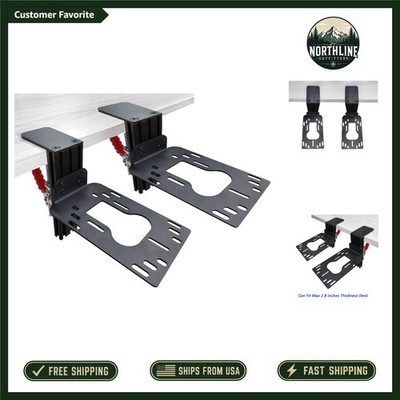 Desktop Hotas Mount - Compatible with Thrustmaster & Adjustable Height Stability